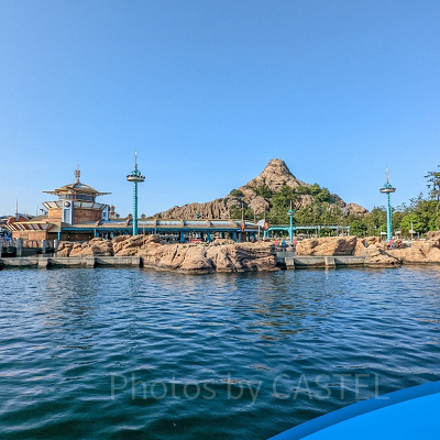 【シー編】雨ディズニーフォトスポット④トランジット・スチーマーラインからの写真