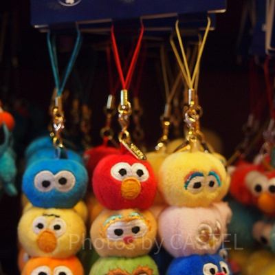 セサミストリートぽんぽんストラップセット