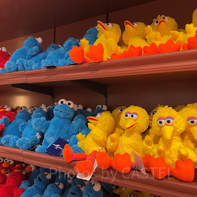 セサミストリートのぬいぐるみ