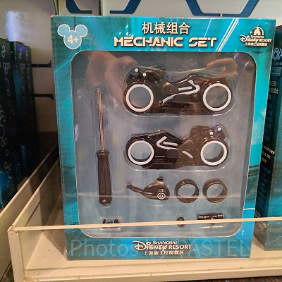 上海ディズニートロングッズ：ライトサイクルメカニックセット
