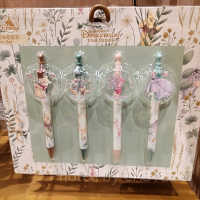 上海ディズニーくまのプーさんグッズ：ボールペンセット