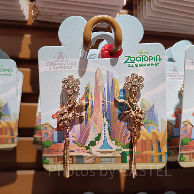 上海ディズニーズートピアグッズ：ガゼルのピアス