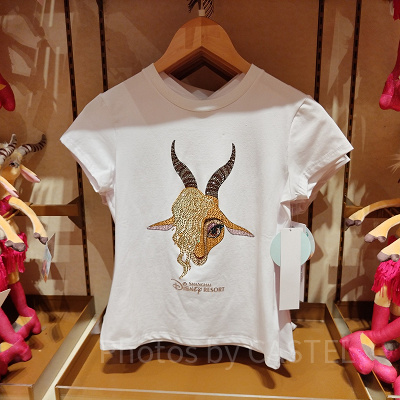 上海ディズニーズートピアグッズ：ガゼルのTシャツ（レディス）