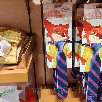 上海ディズニーズートピアグッズ：ニックのなりきりネクタイ（キッズ）