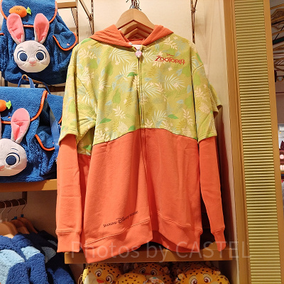 上海ディズニーズートピアグッズ：ニック風パーカー