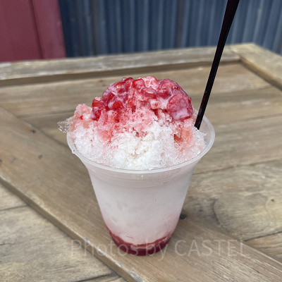 シェイブアイス（ストロベリーミルク）