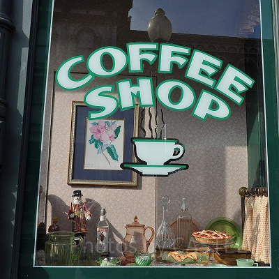 USJルイズN.Y.ピザパーラーのショーウインドウ