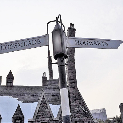 ハリー・ポッターエリアの看板／USJ