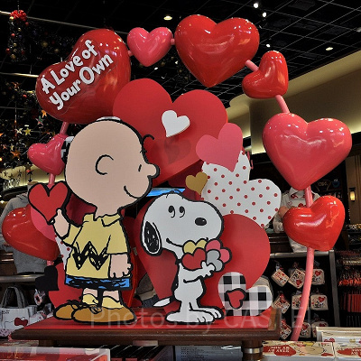 スヌーピー「A Love of Your Own」のディスプレイ（2020年）