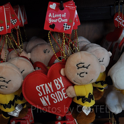 スヌーピー「A Love of Your Own」ぬいぐるみキーチェーン（ビックハート×チャーリーブラウン）