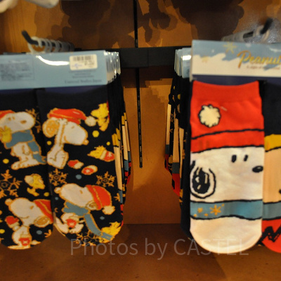 スヌーピー＆チャーリーブラウンのソックス（裏）