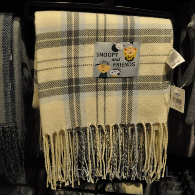 スヌーピー＆フレンズ　ストール（チェック）
