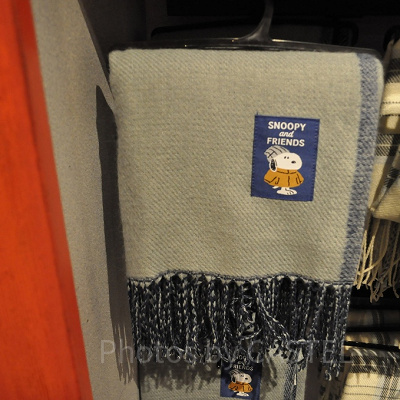 スヌーピー＆フレンズ　ストール（グレー）