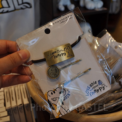 スヌーピーグッズ「LOVEable VINTAGE snoopy」／ヘアポニー＆ヘアピンセット