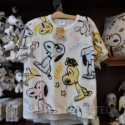 スヌーピーグッズ「LOVEable VINTAGE snoopy」／Tシャツ（総柄）