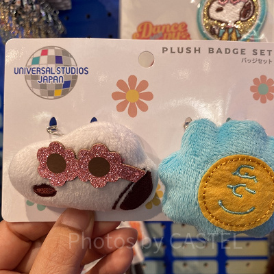 スヌーピーのマスコットバッジセット（2個）