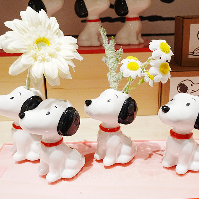 スヌーピーミュージアム：スヌーピーフラワーベース