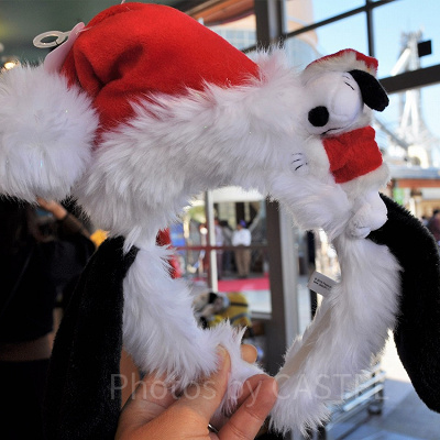 スヌーピーぬいぐるみ付たれ耳カチューシャ