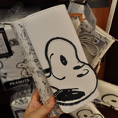 スヌーピー「VINTAGE PEANUTS」モノトーン／ショルダーバッグ