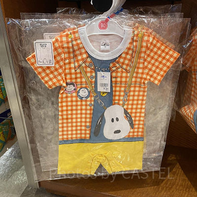 スヌーピーのロンパース トロンプルイユ