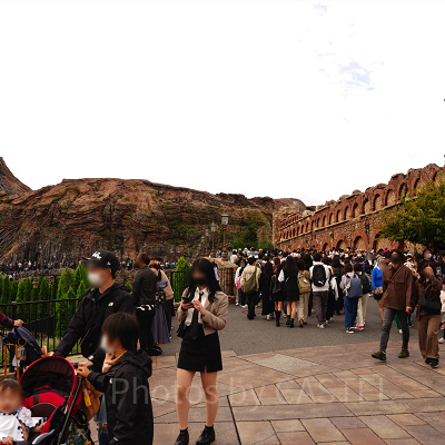 ソアリンのアトラクション待ち列(9時頃)