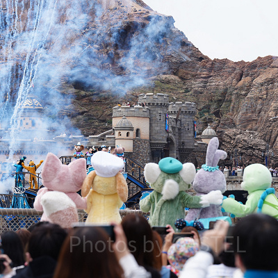 ミッキー広場から見たスパークリング・ジュビリー・セレブレーション