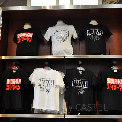スパイダーマンのTシャツ
