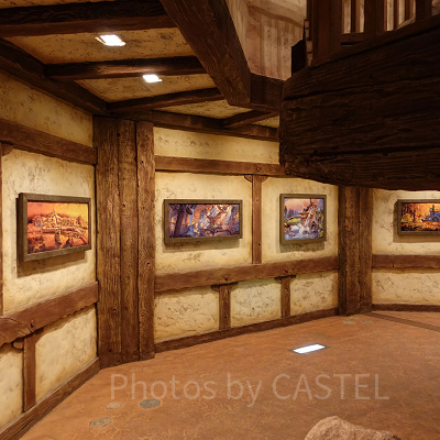 スプラッシュマウンテンのスポンサーラウンジ（花王）入り口前