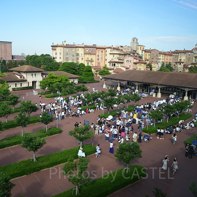 ディズニーシーの入園（エントランス）の様子 2022年8月1日7時45分ごろ