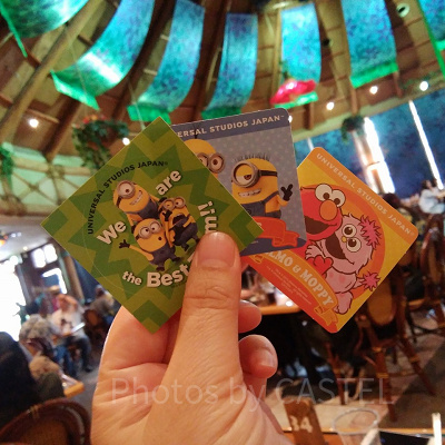 ロストワールドレストランでもらったシール/USJ