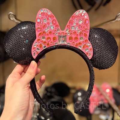 ストーンカチューシャ（ピンク）