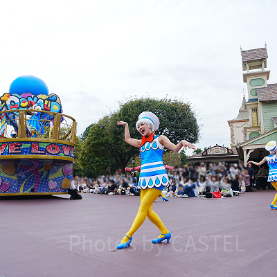 1つ目のフロートの停止位置（クワッキーセレブレーション★ドナルド・ザ・レジェンド）