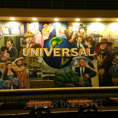 スタジオスターズレストランの壁