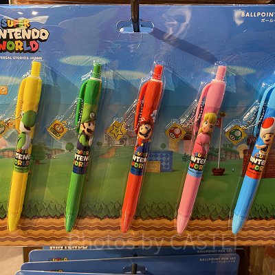 スーパーマリオのボールペン5本セット