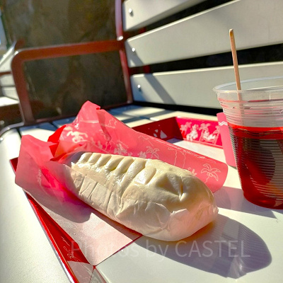 ハンドスナック片手にお散歩