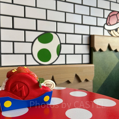 マリオカフェ&ストアの壁がとっても可愛い
