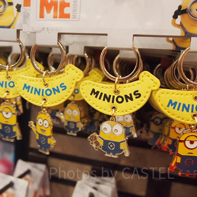 ミニオングッズにはバナナモチーフも多いです♪