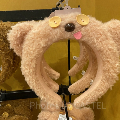 ティムのふわふわカチューシャ（ピンクベージュ）