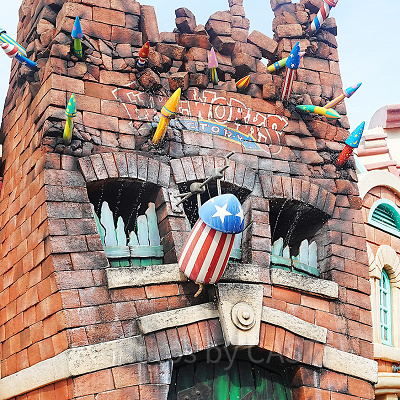 ディズニーランドのびしょ濡れトゥーンタウン