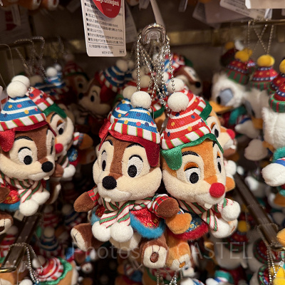 トイズワンダラスクリスマス チップ&デールぬいぐるみバッジセット(クリスマスグッズ2025)