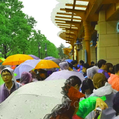 残念ながら当日は小雨が降ってました
