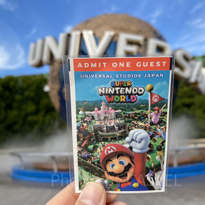 ユニバの年パス（紙・マリオデザイン）
