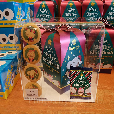 ユニバクリスマスグッズ2024：プリントクッキー