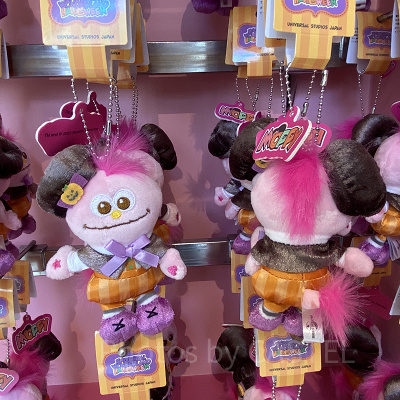 ユニバハロウィン2022グッズ：モッピーのぬいぐるみキーチェーン