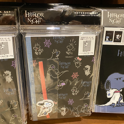 ユニバハロウィン2022グッズ:ブックマーカー付きノート