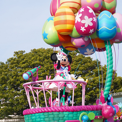 うさたま大脱走！のフロート④ミニー
