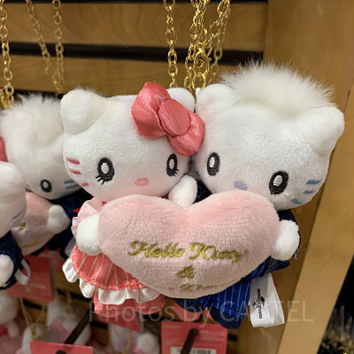 USJグッズ/キティ＆ダニエルマスコットキーチェーン