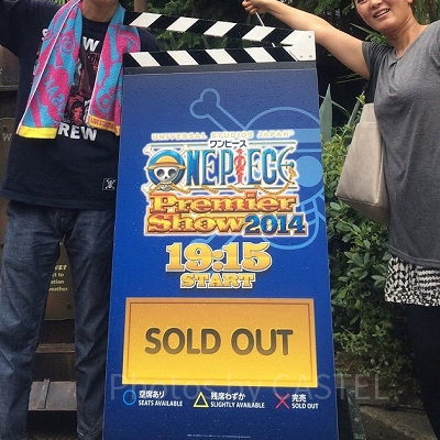 USJのワンピース・プレミア・ショー2014の看板