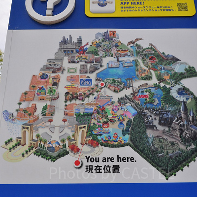 USJのパークマップ