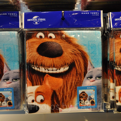 USJペット2グッズ：ペット2キャラクターのハンドタオル